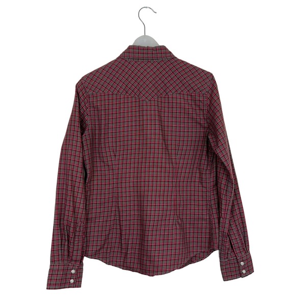 Civilianaire Snap Front Western Plaid Shirt Size Small - Picture 5 of 11